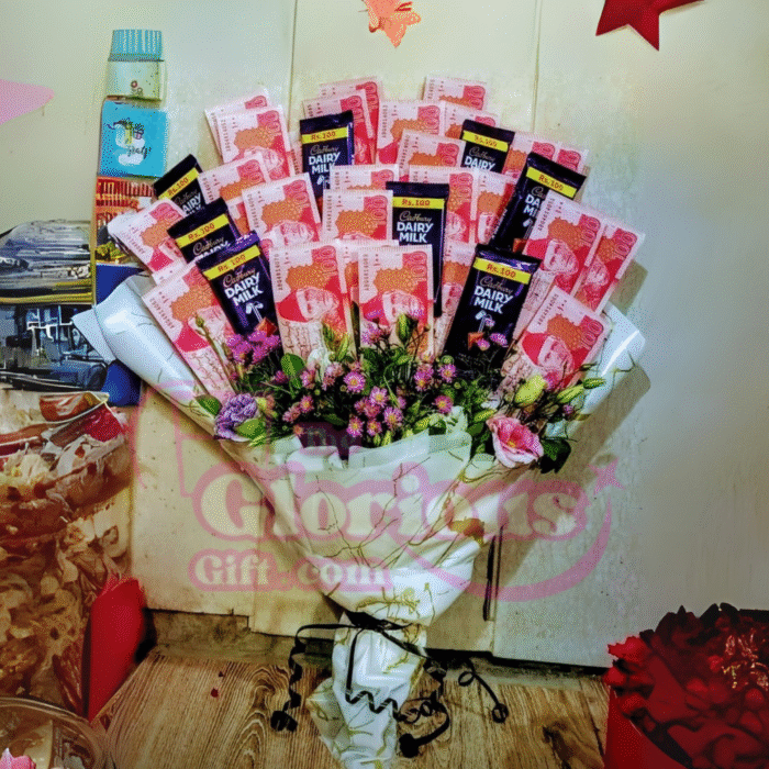 Cash & Chocolate Bouquet - Image 1