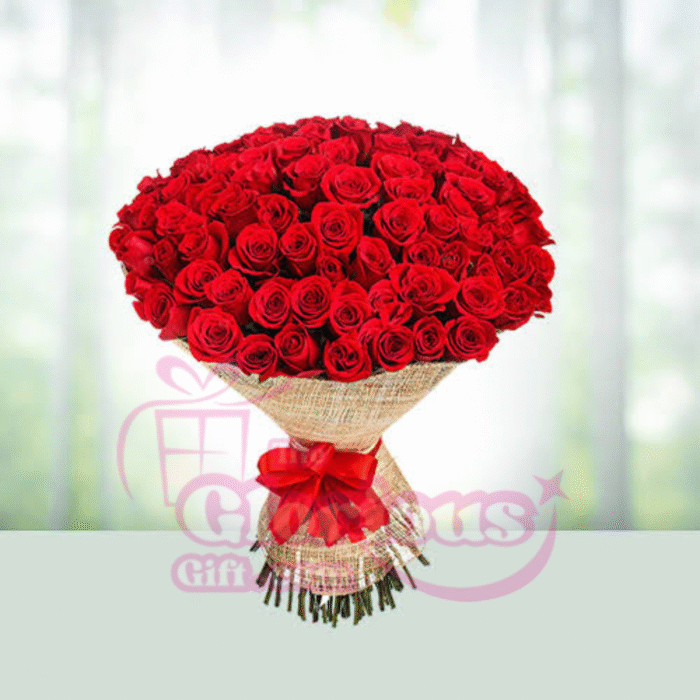 200 Red Roses Bouquet - Image 1