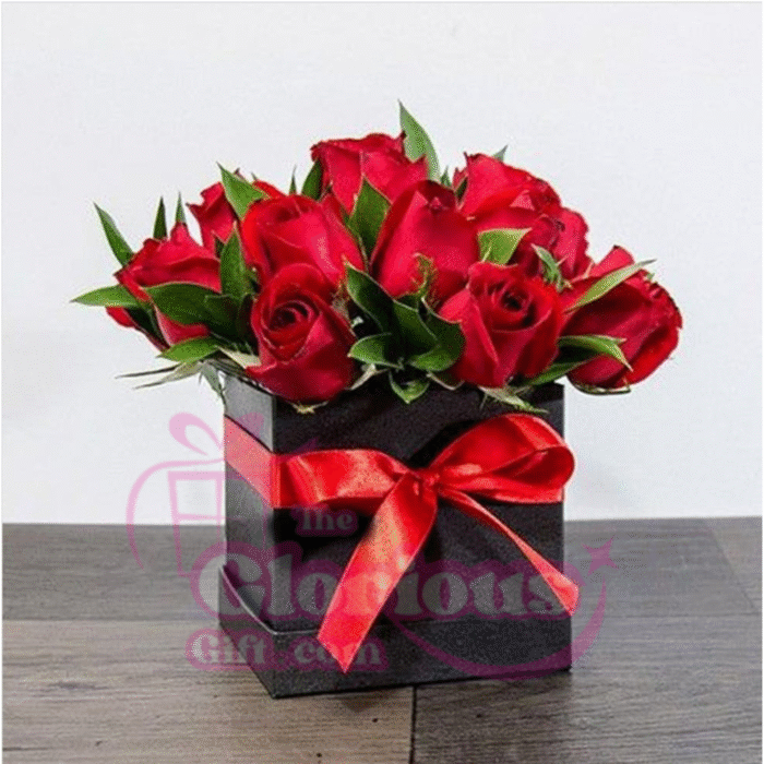 Red Roses Love Box - Image 1