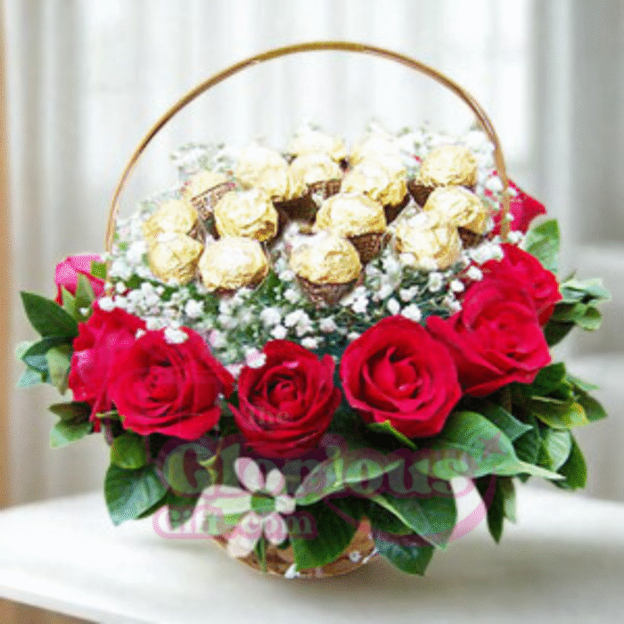 Sweet Lover Gift Basket - Image 1