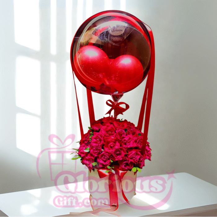 Balloon & Flowers Box - Image 1