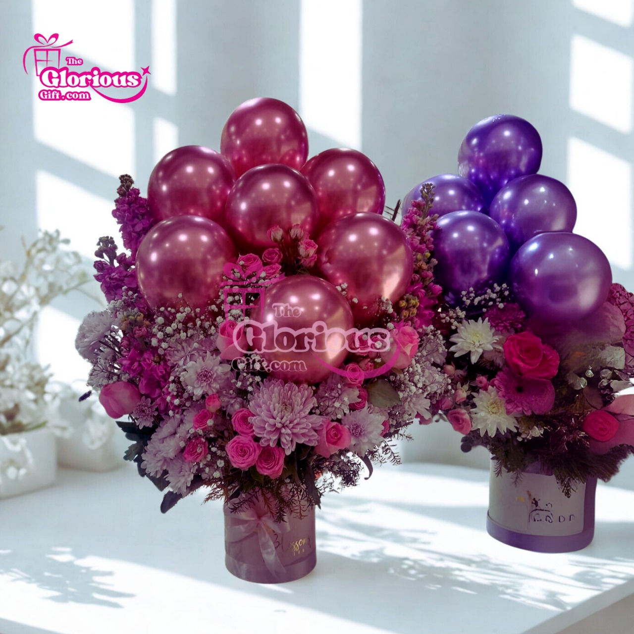 IMG-20251007-WA0009 Balloons & Flowers Fancy box - Image 1