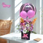 Balloon & Flowers Fancy Box