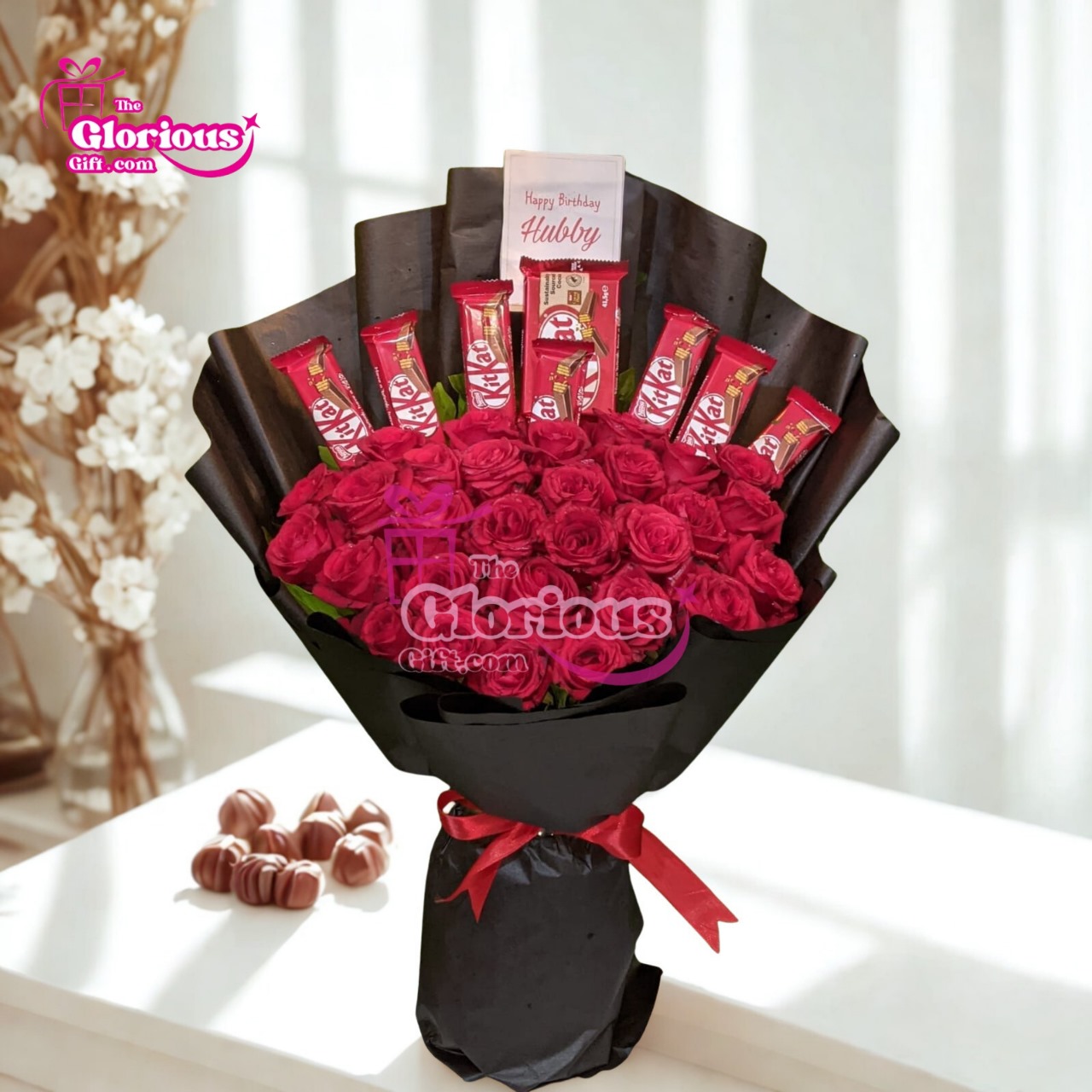 IMG-20251008-WA0021 Kitkat & Roses Bouquet - Image 1