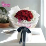 Premium Quailty Red Roses with Baby Breath