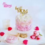 White & Pink Floral Cake