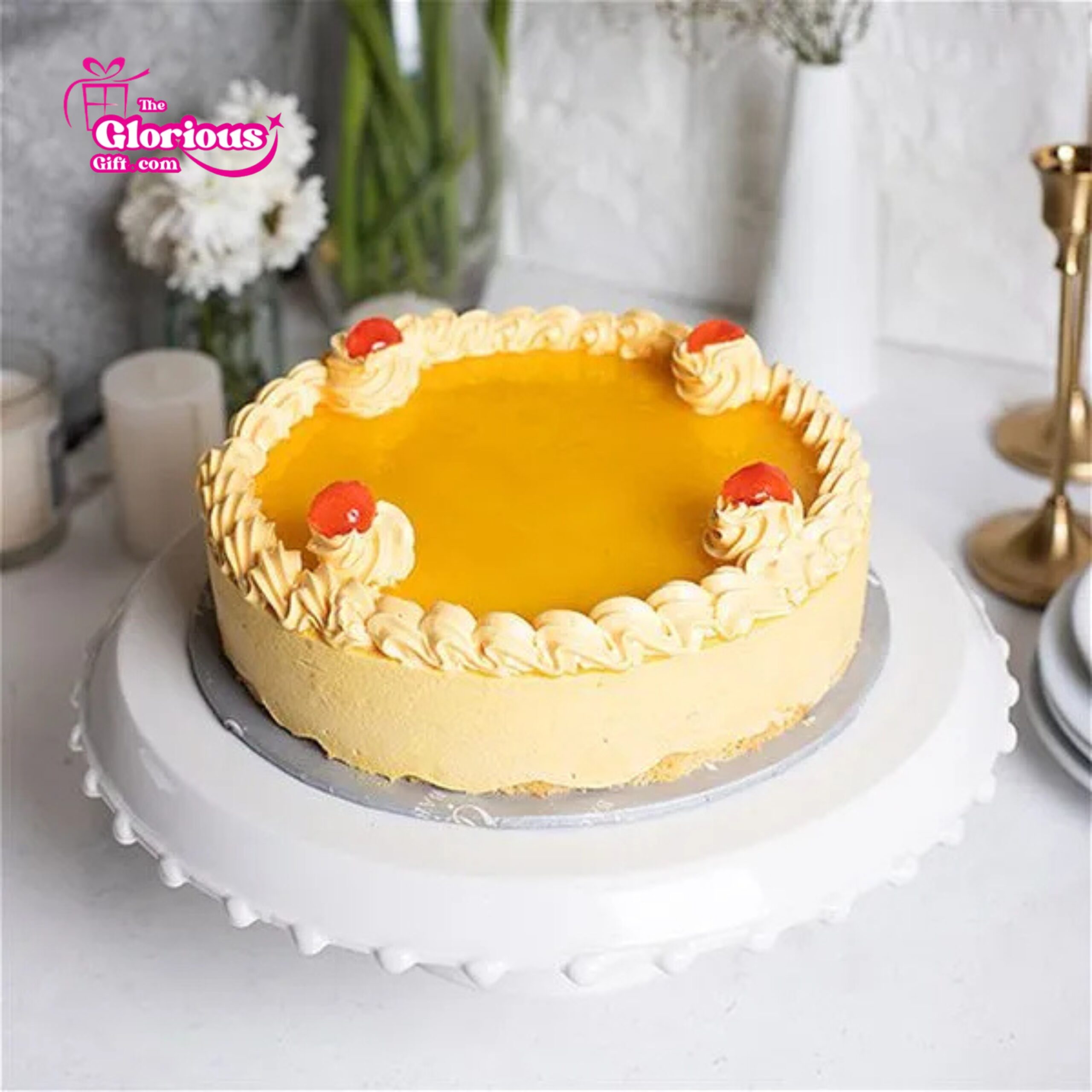 23 Mango Mousse Cake by Baba Bakers - Image 1