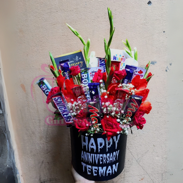 Beautyfull Chocolates & Flowers Gift Box - Image 1