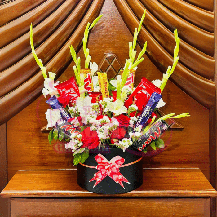 Exclusive Chocolate & Flower Love Box - Image 1