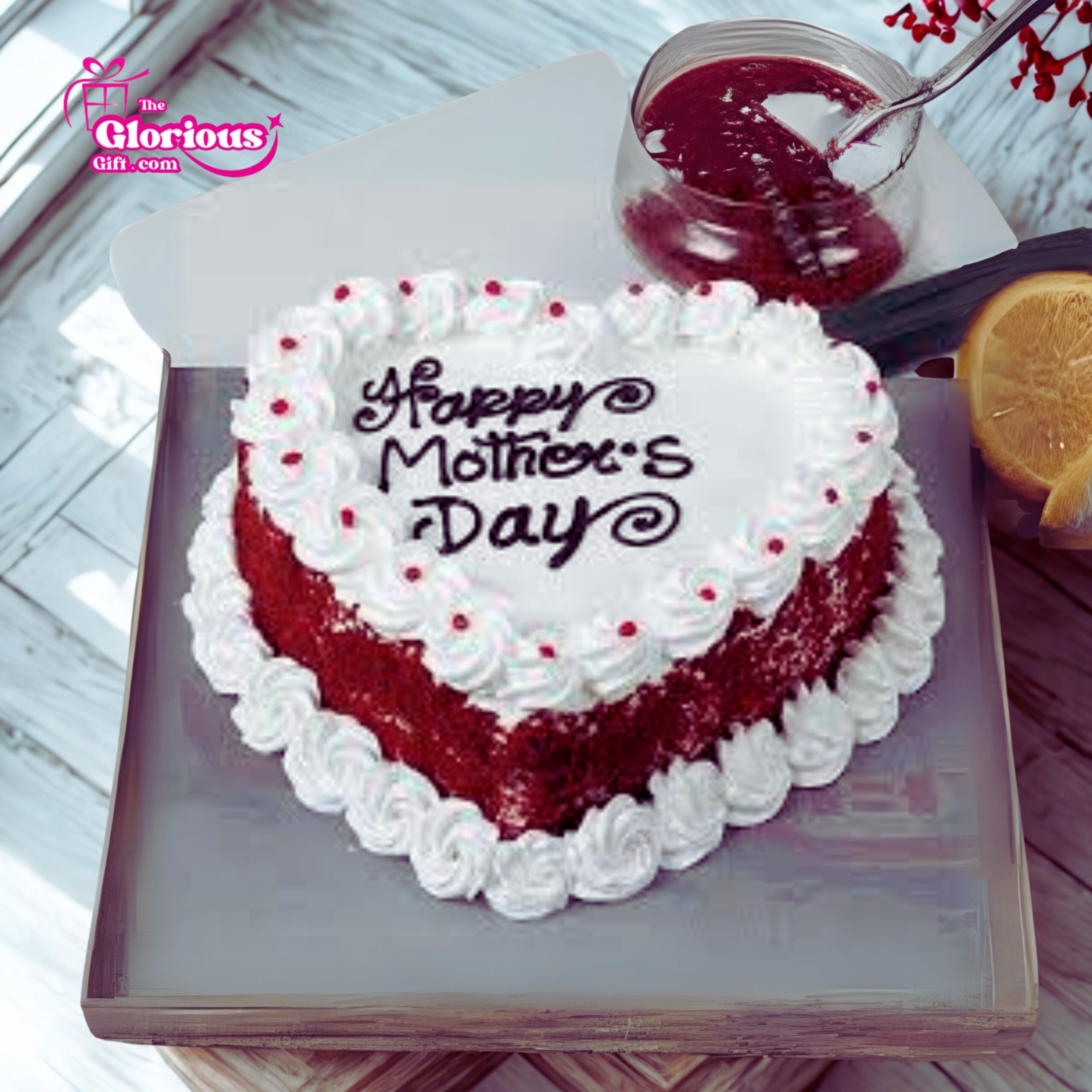 7 Heart Shape Love Cake - Image 1