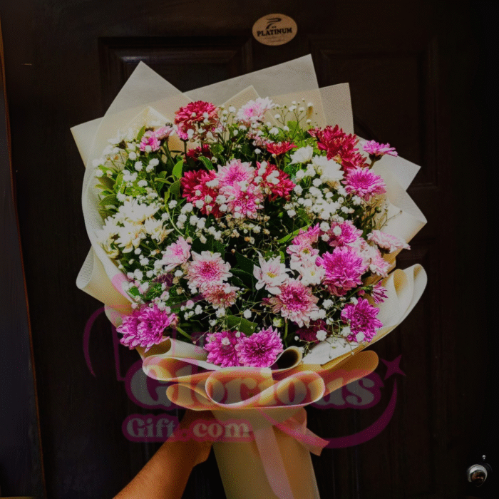 Mix Colour Crysanthymum Bouquet - Image 1