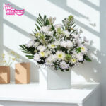 White Crysanthymum Box for Love