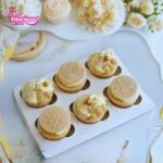 Gold Floral Cup Cake