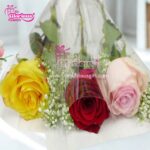 Yellow, Pink, Red Imported Roses