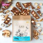 RoastedAlmond & SeaSalt  in Dark Chocolate Bark pouch by Lals