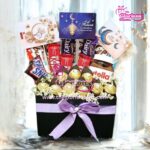 Beautyfull Decorated Choco Box with TagCard