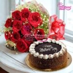 Mother's Day Cake with Premium Flowers