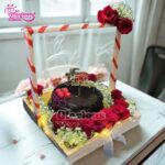 Enduring Love-Cake, Flowers & Chocolate Gift Combo