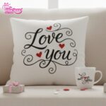 Love You Cushion & Mug
