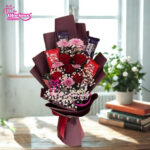Imported Flowers & Chocolate Bouquet